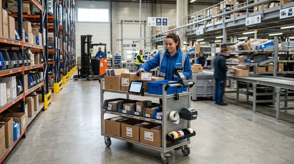 Découvrez les avantages d'un chariot pour la préparation de commande